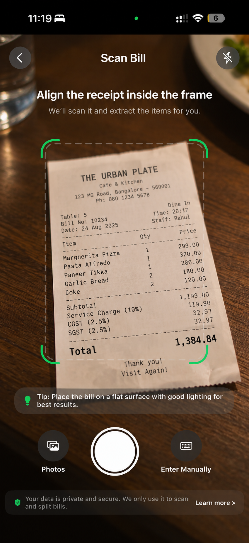 AI Bill Scanner